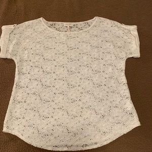 Laundry White Lace Top